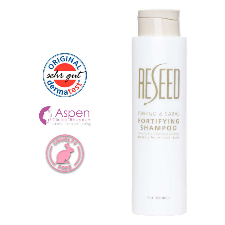 RESEED Ginkgo and Sabal Fortifying Shampoo for Women 250 ml (SLS Free) RESEED Ginkgo and Sabal Fortifying Shampoo for Women 250 ml (SLS Free) - Reseed Hair Loss Range for Men and Women