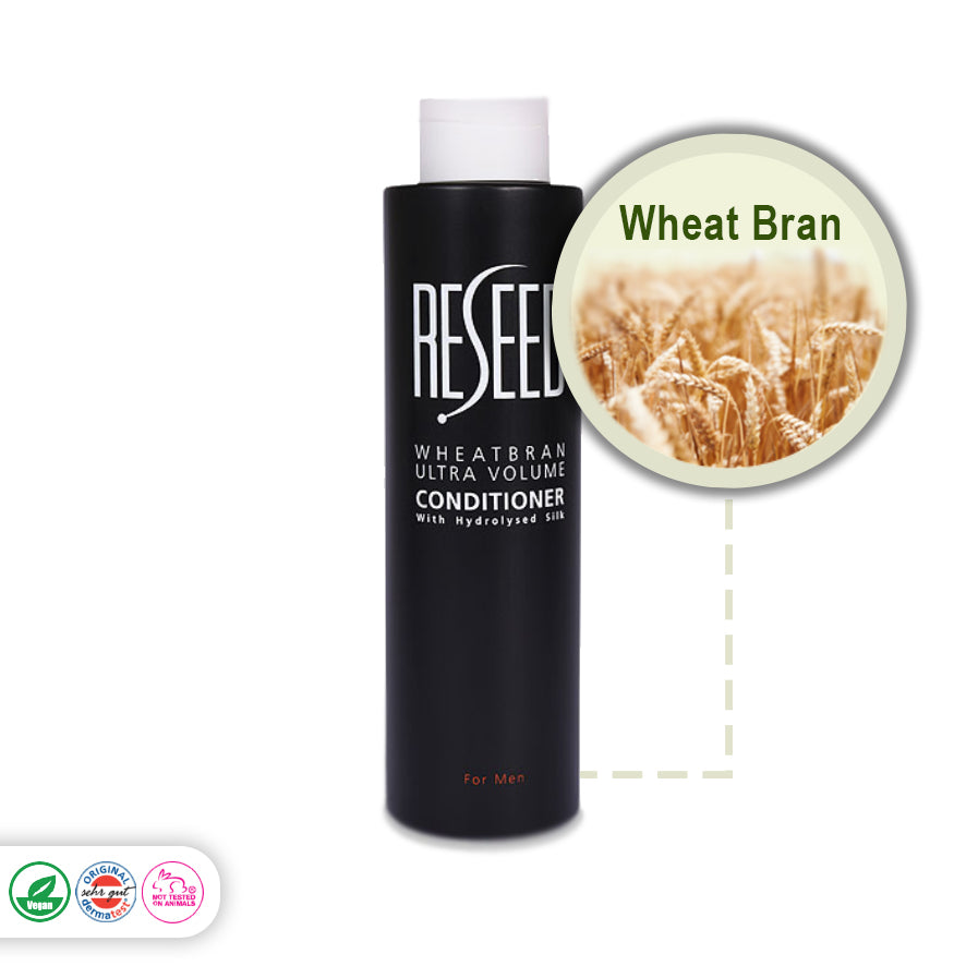 Reseed Wheat Bran Ultra Volume Conditioner 250ml, Detangles, Moisturising, Restores hair shine, Does not cause further hair loss