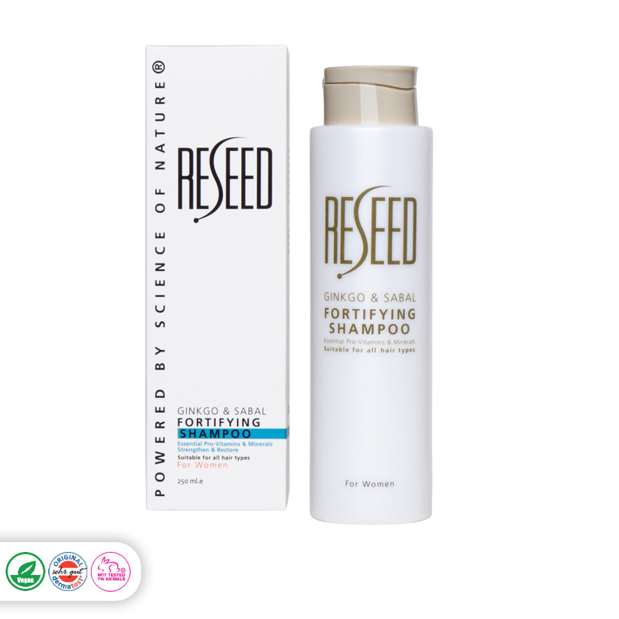 RESEED and Sabal Fortifying Shampoo for Women 250 ml (SLS Free) | Reseed Hair Loss Range for and Women