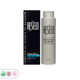 RESEED Sabal and Neem Fortifying Shampoo for Men 250 ml £17.99  A deeply nourishing formula to promote strong healthy hair growth.  Stimulates the scalp and revitalises follicles Enriched with antioxidant vitamins B5, B6, E, F and Zinc Prevents further hair loss whilst adding volume, density and shine Lasts upto twice as long as other shampoos Plant based formula 